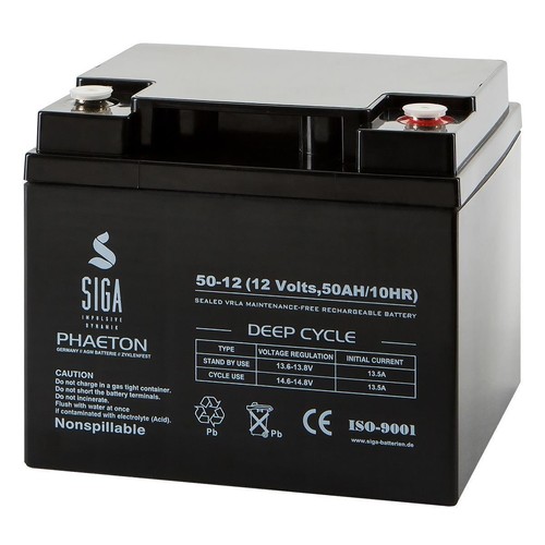 Blei akku 12v 50ah agm - akku,