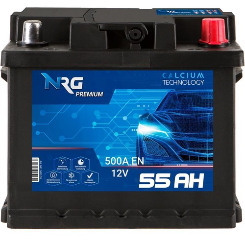Nrg autobatterie 12v 55ah 500a - nrg,