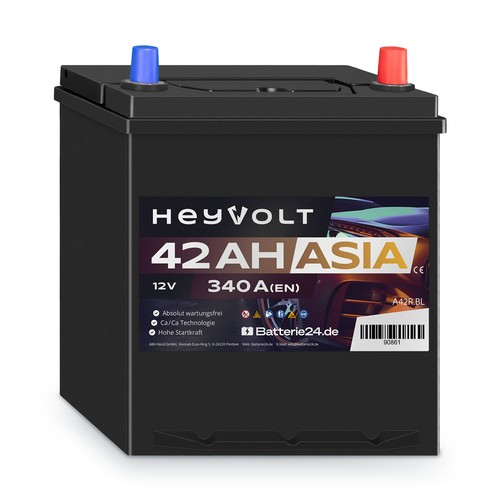 Autobatterie 12v 42ah heyvolt - 42ah,