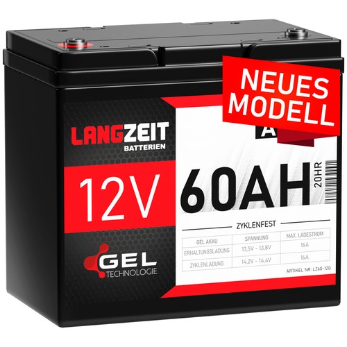 Akku 12v 60ah gel blei - akku,