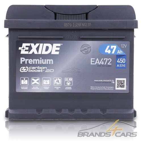 Exide autobatterie 12v 47ah - autobatterie,