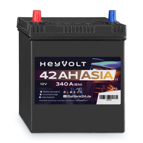 Autobatterie 12v 42ah heyvolt - autobatterie,