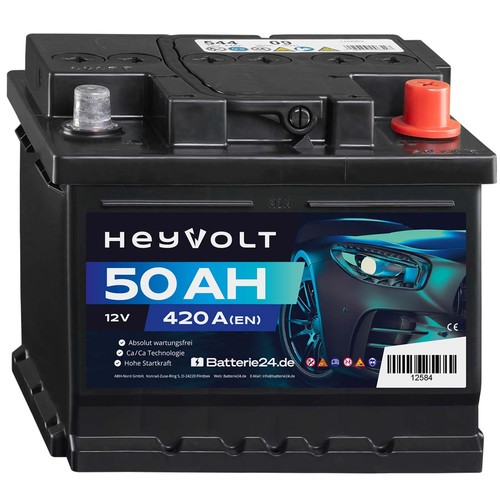 Heyvolt autobatterie 12v - 12v, 50ah