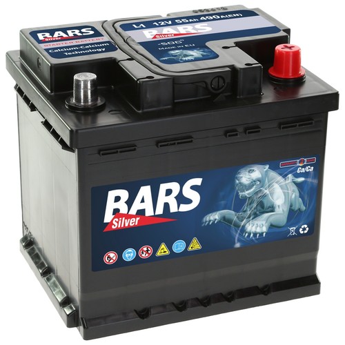 Autobatterie 12v 490a en - 55, ah