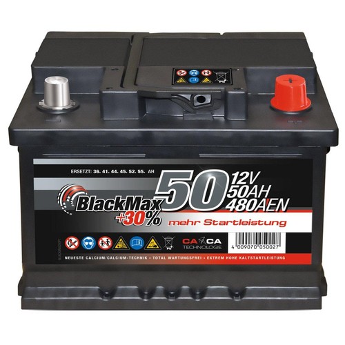 Autobatterie 12v 50ah blackmax - 12v,